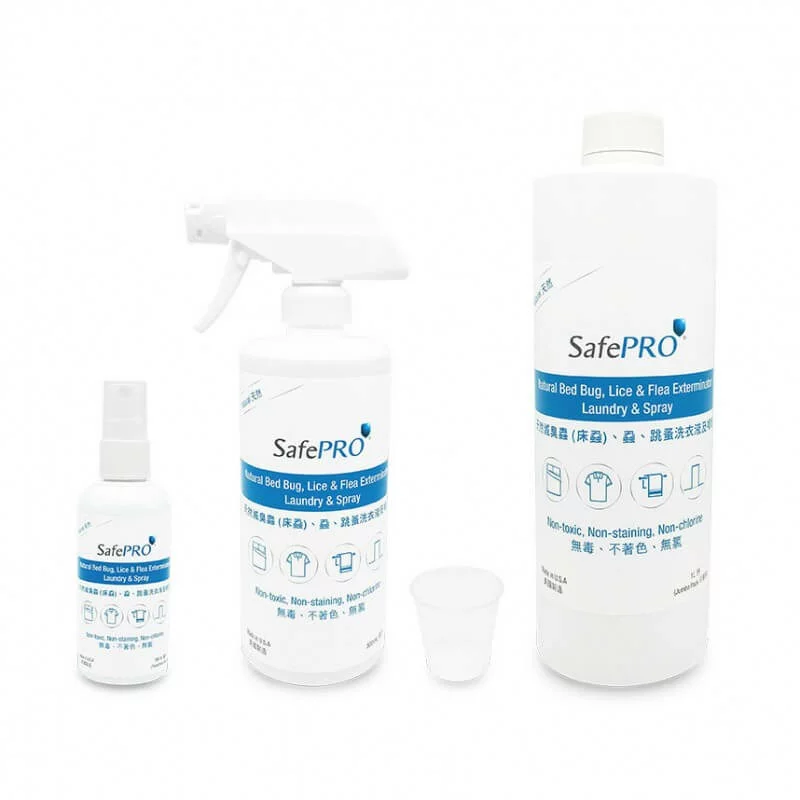 SafePro bed bug laundry treatment and spray